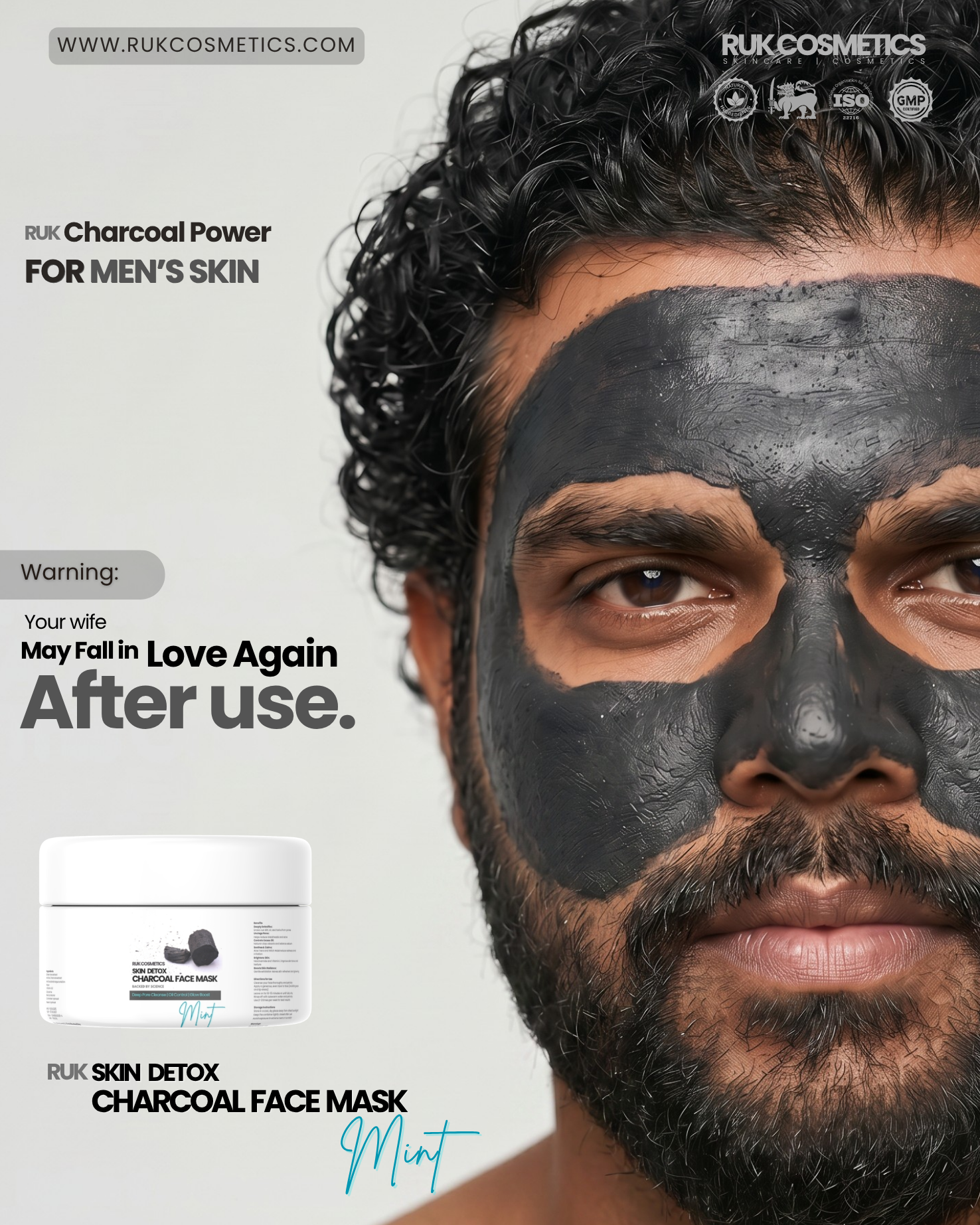 RUK Skin Detox Charcoal Face Mask - Image 2